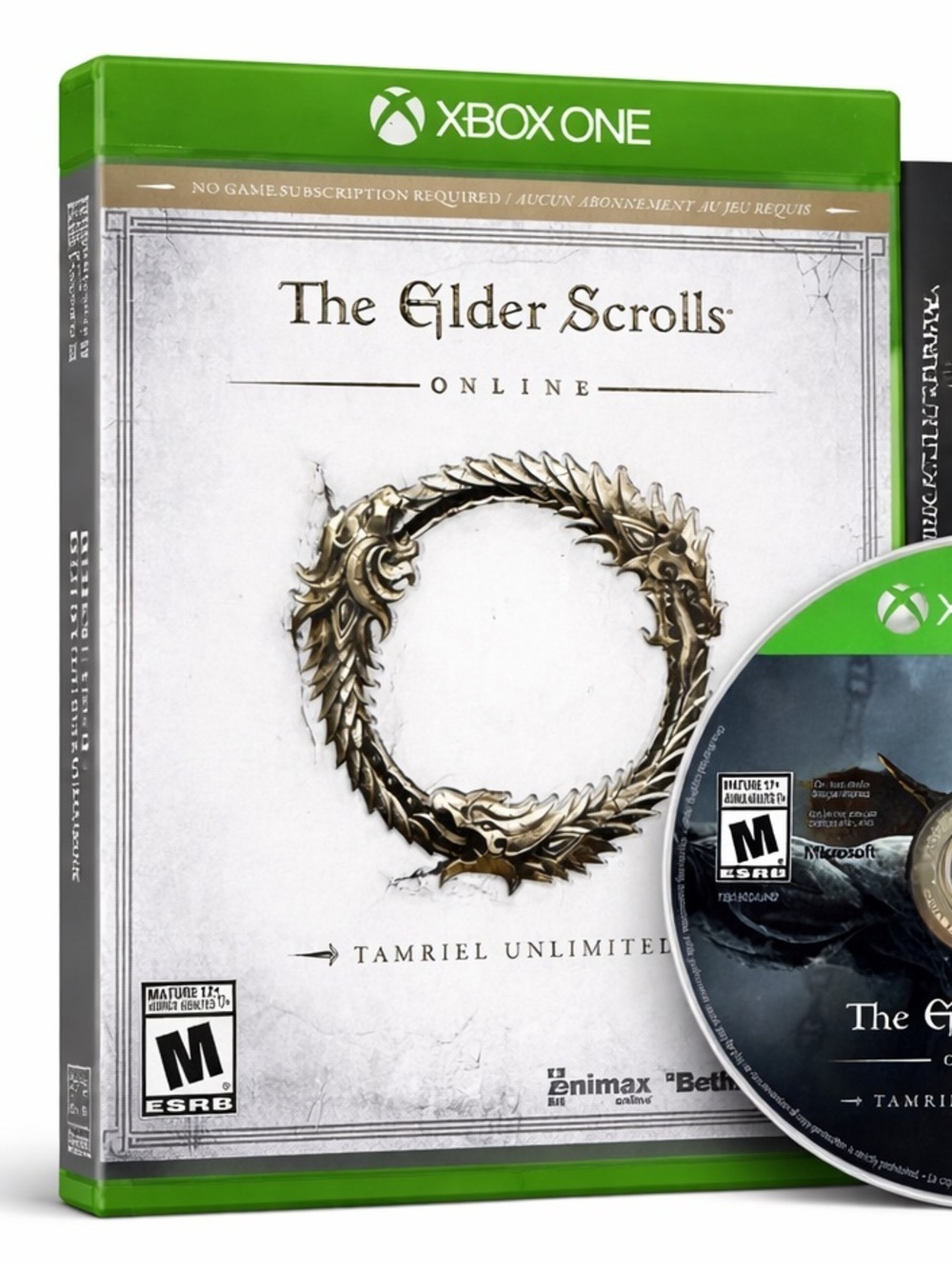 The Elder Scrolls Online Tamriel Unlimited Xbox One Complete w/ Inserts